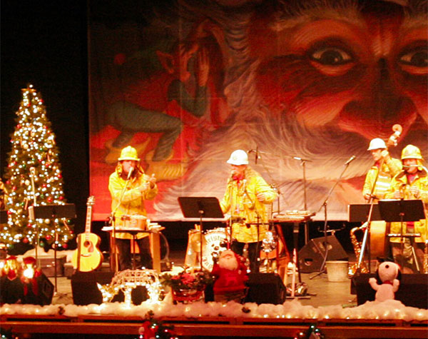 The Christmas Jug Band performing onstage