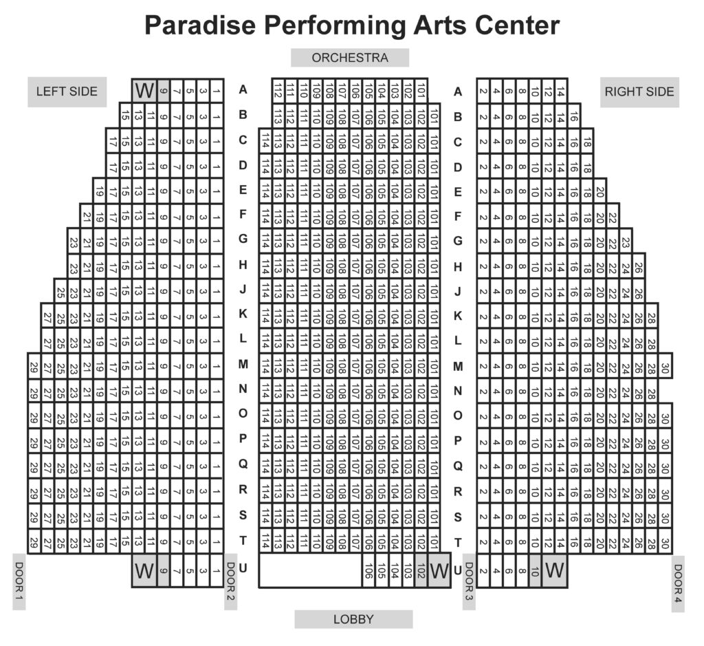 Seating Paradise Performing Arts Center